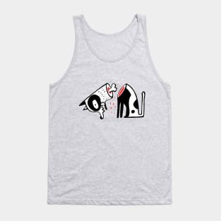 Beheaded dog vector illustration Tank Top